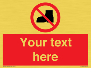 Custom No outdoor footwear